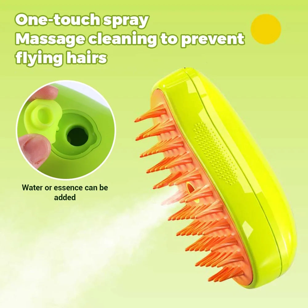 Cat & Dog Steamy Brush Pet Grooming tool