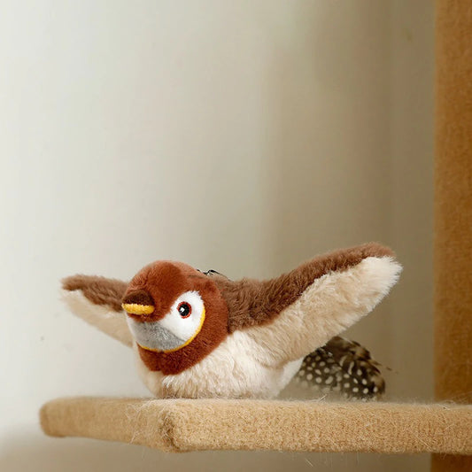 Chirping Flapping Bird Cat Toy